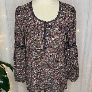 Max Studio Multicolor Floral Blouse